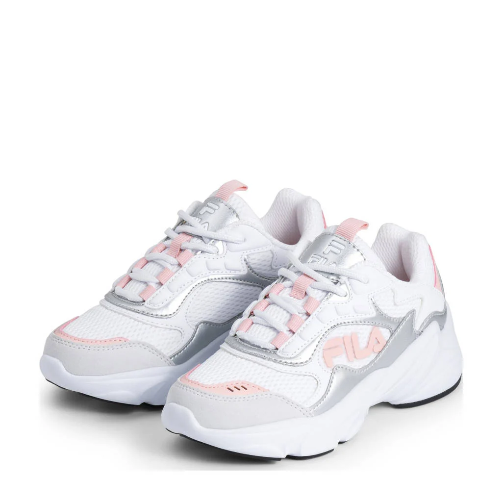 Fila Collenesneakers wit/zilver/lichtroze