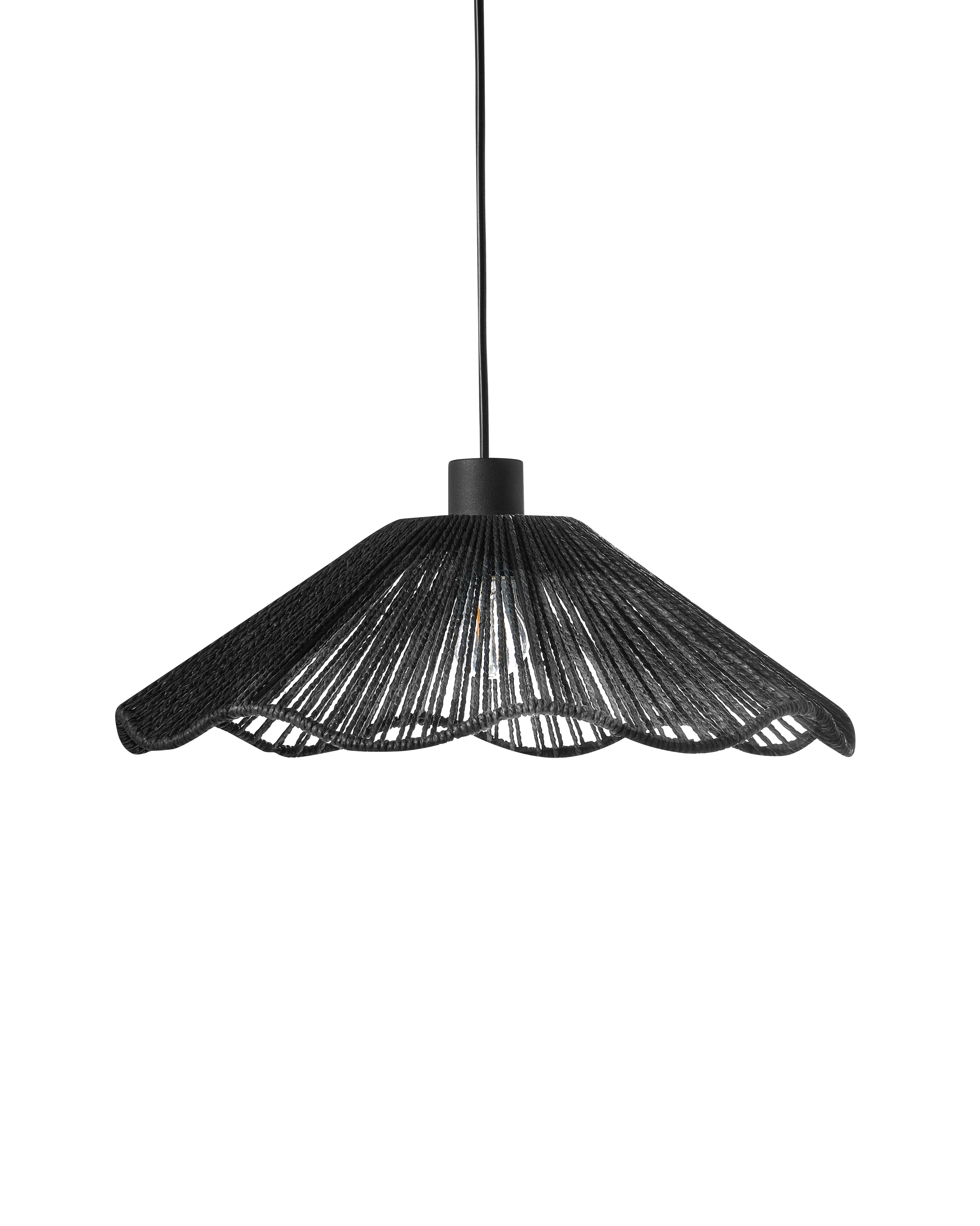 Hanglamp MIGORI Papier Zwart