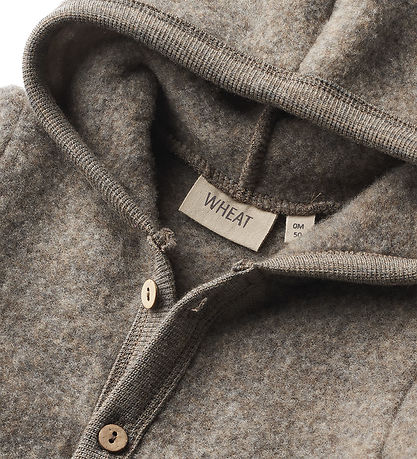 Wheat Køredragt - Uldfleece - Levi - Brown Melange
