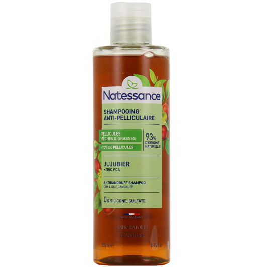 Natessance shampooing anti pelliculaire - Pellicules sèches et grasses