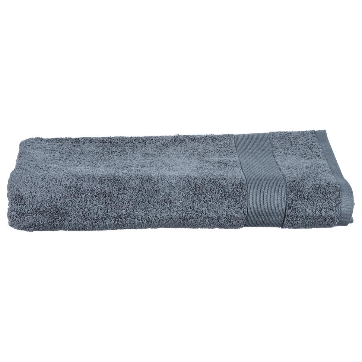 DRAP BAIN 450GR GRIS FONCE 100X150CM
