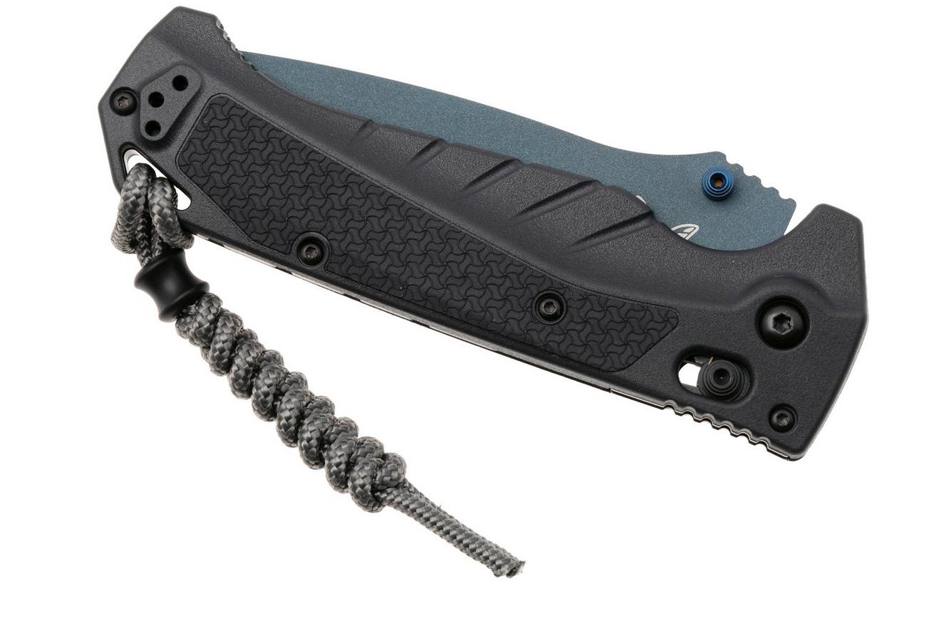 Benchmade Adira 18060BT-01 Blue Titanium Cerakote CPM MagnaCut, Tempest Gray Grivory zakmes