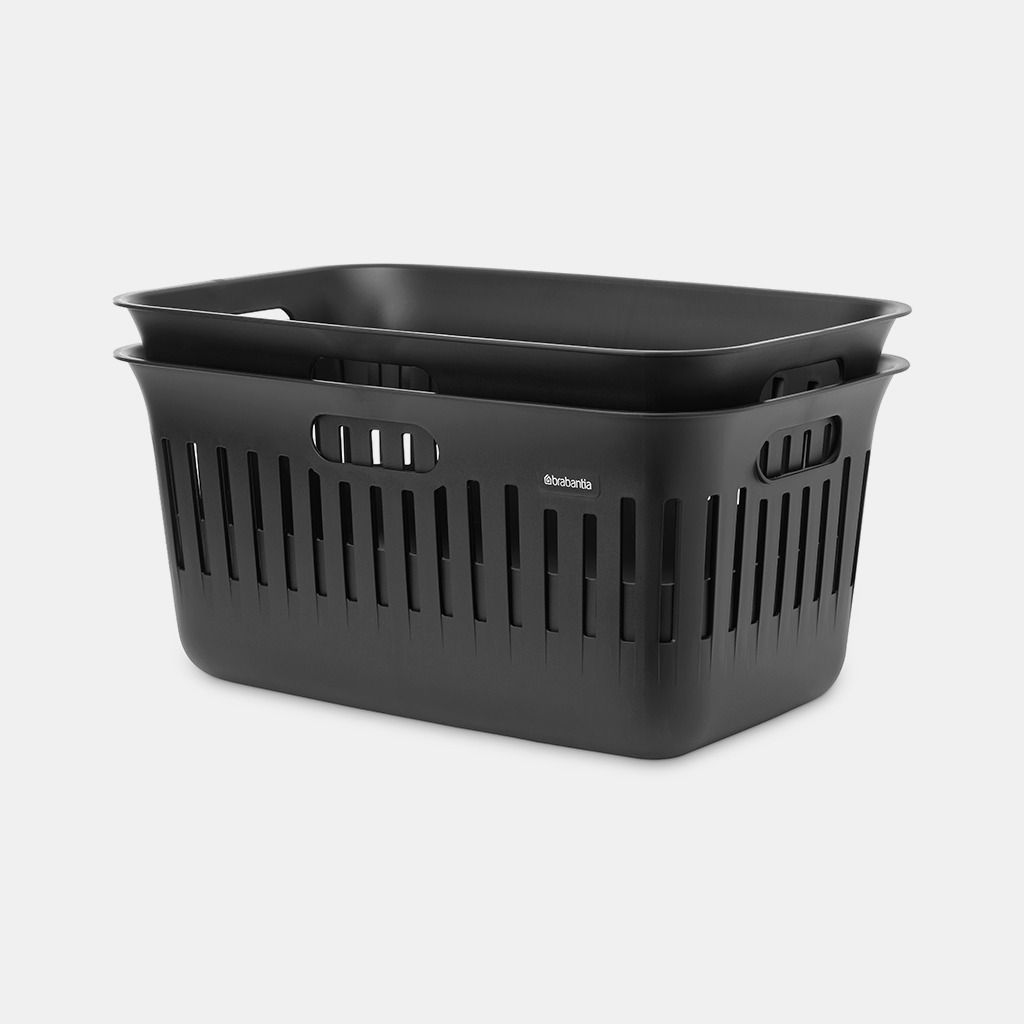 Collect-It Wasmand 40 liter, set van 2 - Black