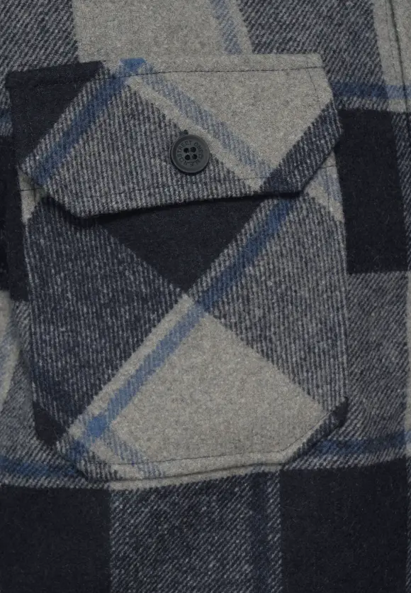 Overshirt mit Sweatkapuze - deep navy blue