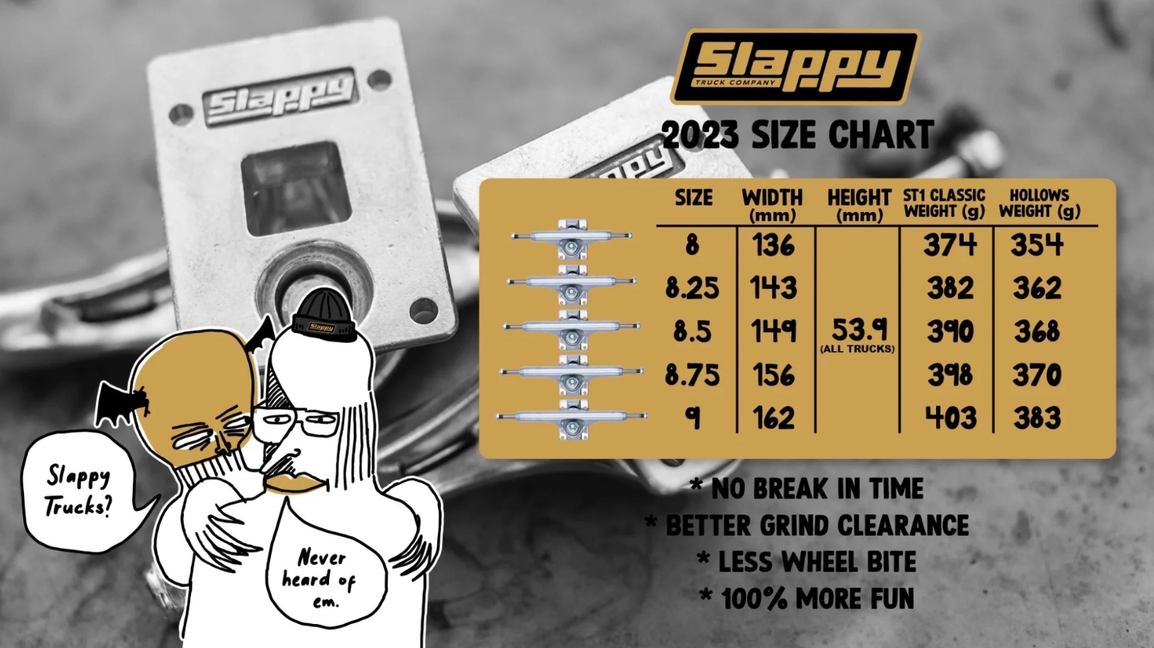 Slappy Trucks STF1 Classic Polished 8.0
