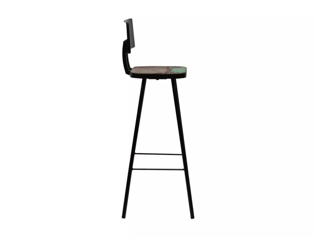 Mobilier de bar 3 pcs Bois de récupération massif Multicolore