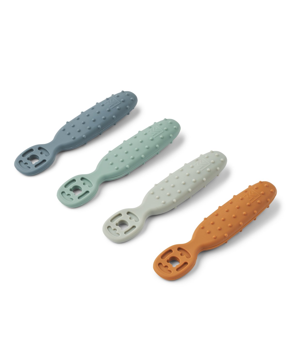Babyskje “Lær å Spise Selv” 4pk – Silikon | Caelia Baby Learning Spoon