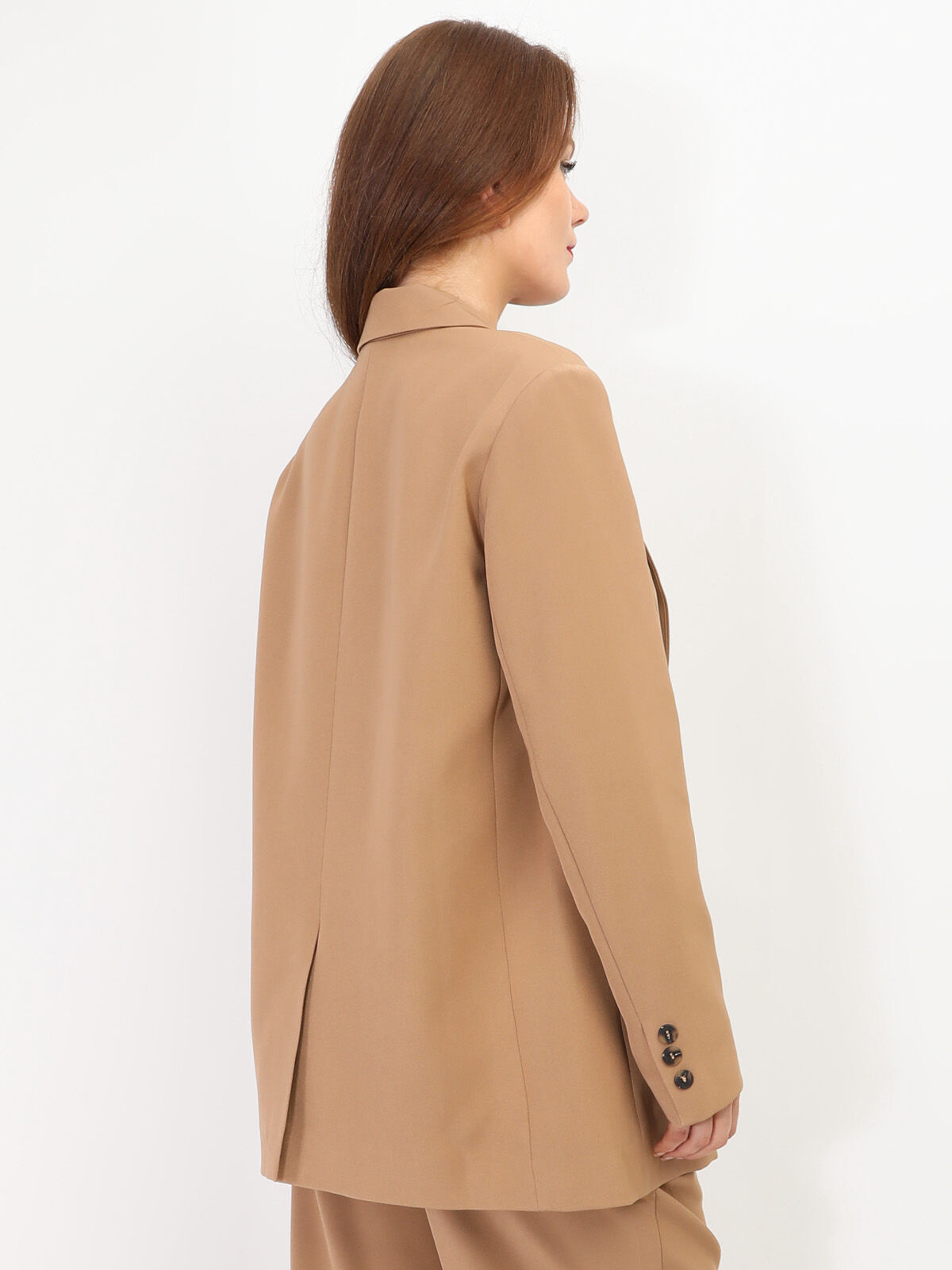 Veste de costume oversize- Marron clair