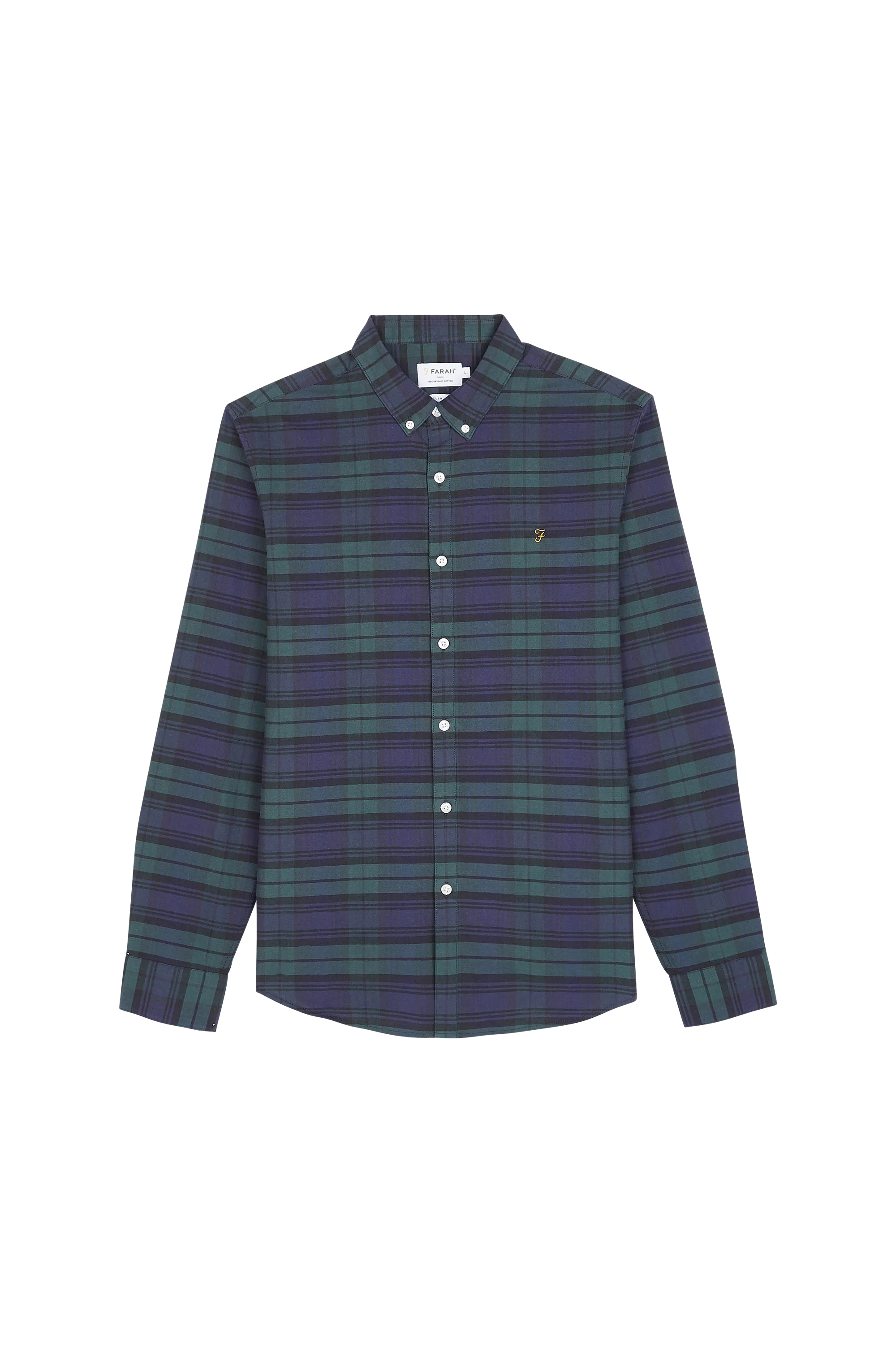 FARAH Chemise  BREWER CHECK Bleu