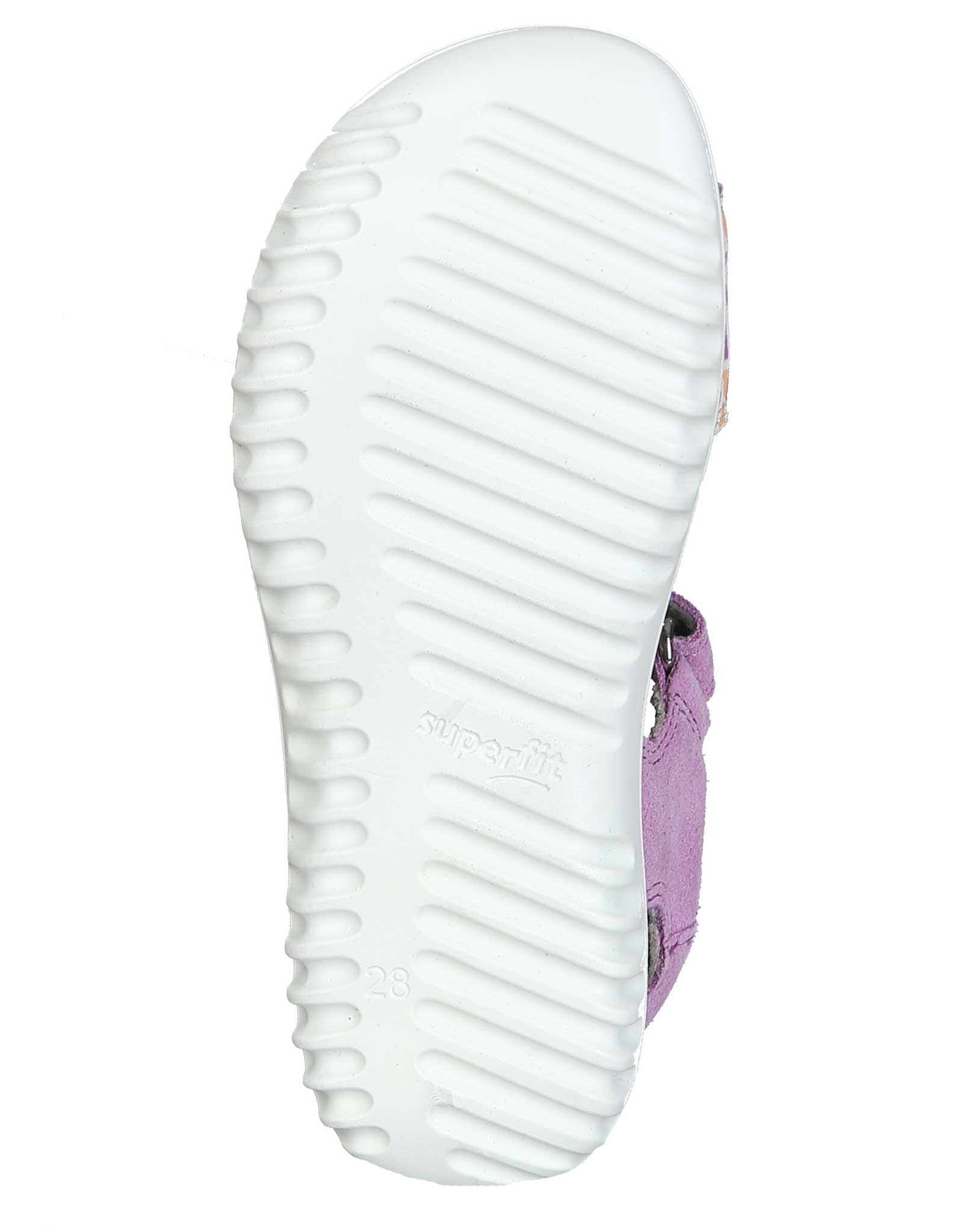 Leder-Klettsandalen SPARKLE LEO in lila