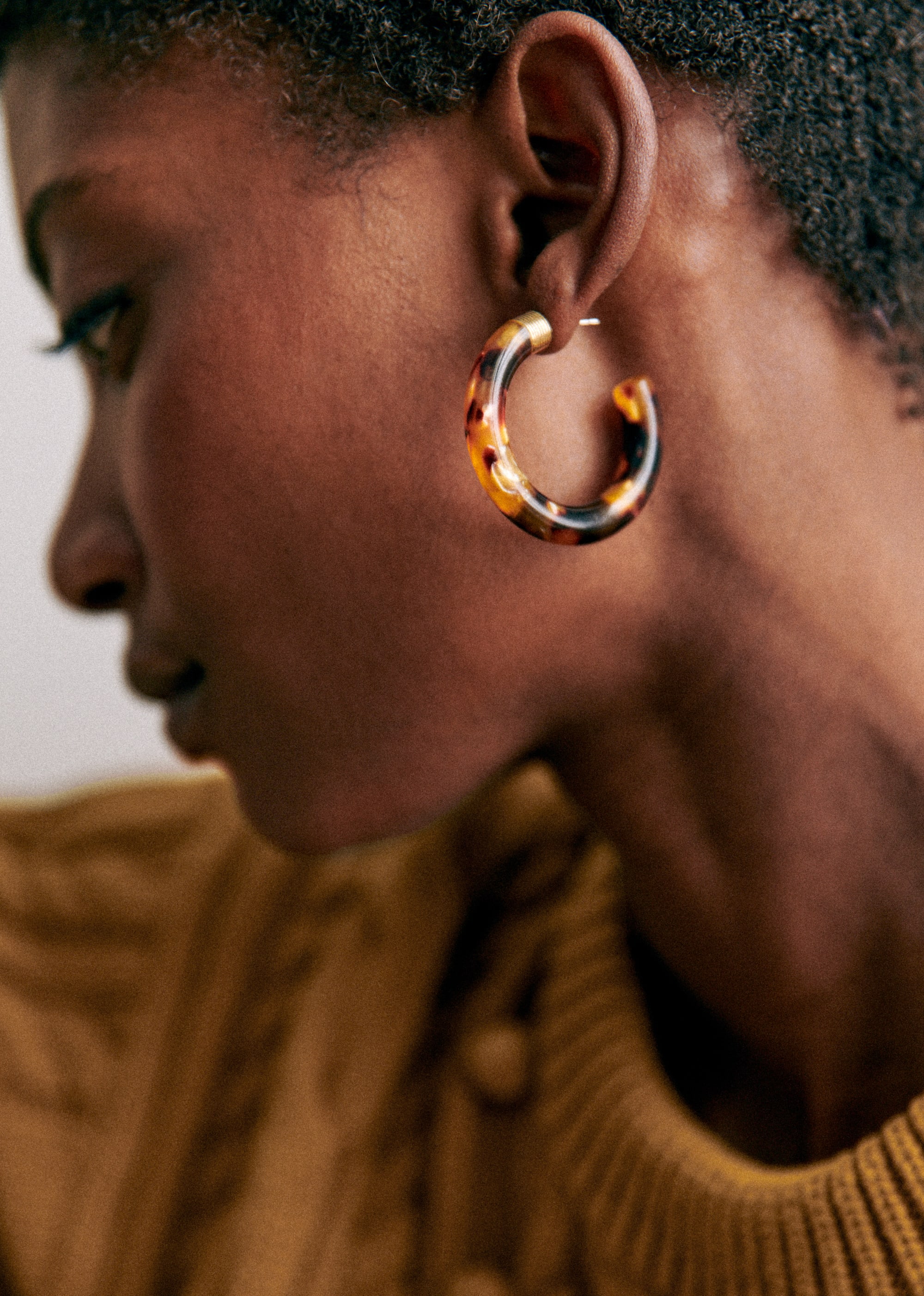 Anneaux Avril - Marron écaille - E-SHOP/BIJOUX Boucles d'Oreilles 5905800