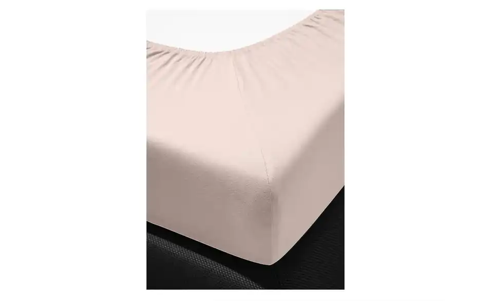 Bierbaum Jersey Spannbetttuch Rosé 150 cm