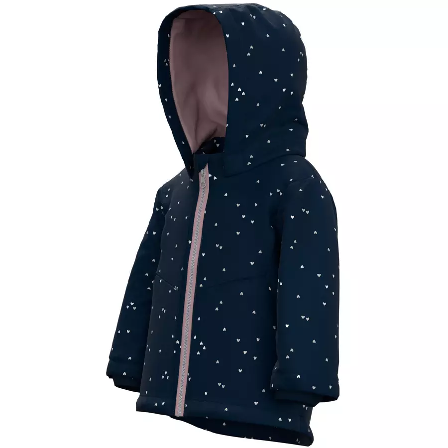 name it Jacke Nbfmaxi Foil Heart Dark Sapphire