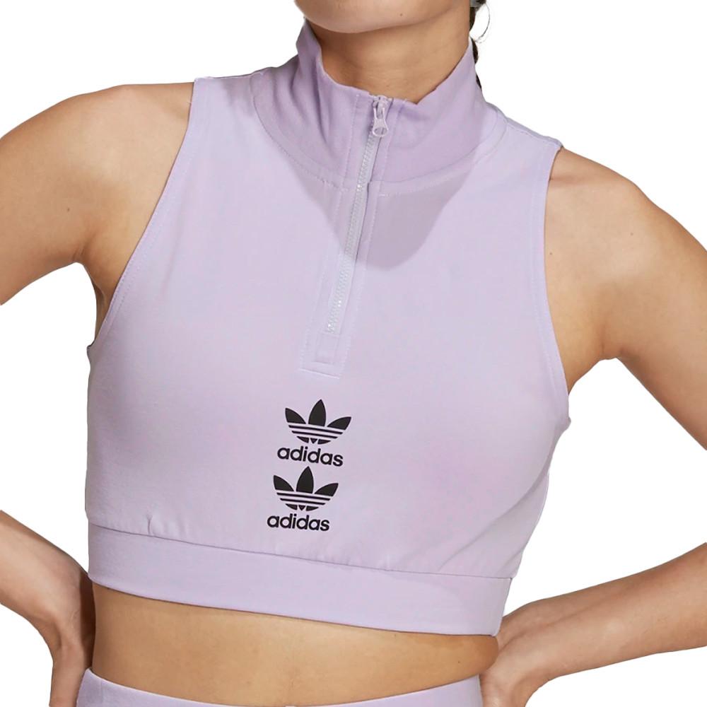 Adidas Débardeur Mauve Femme Adidas Cropped