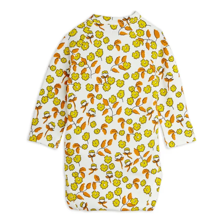 Mini Rodini Body Cache-Cœur Fleur Coton Bio | Ecru