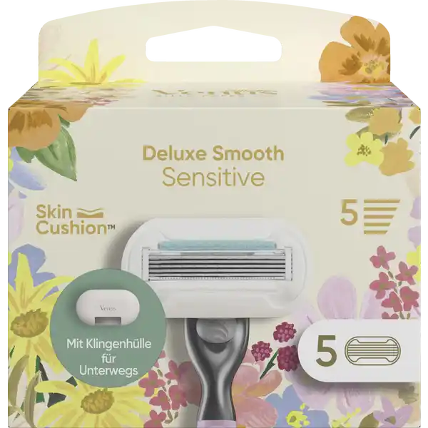 Deluxe Smooth Sensitive Rasierklingen + Klingenhülle