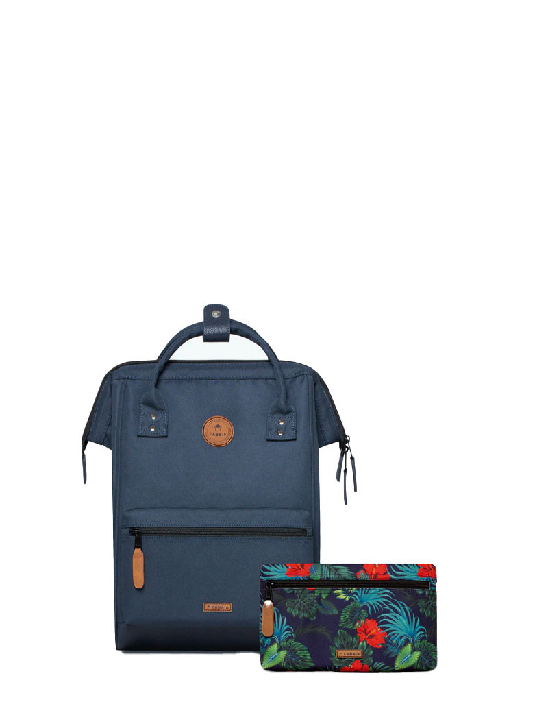 CABAIA SAC À DOS ADVENTURER MEDIUM REYKJAVIK BLEU MARINE + 2 POCHETTES