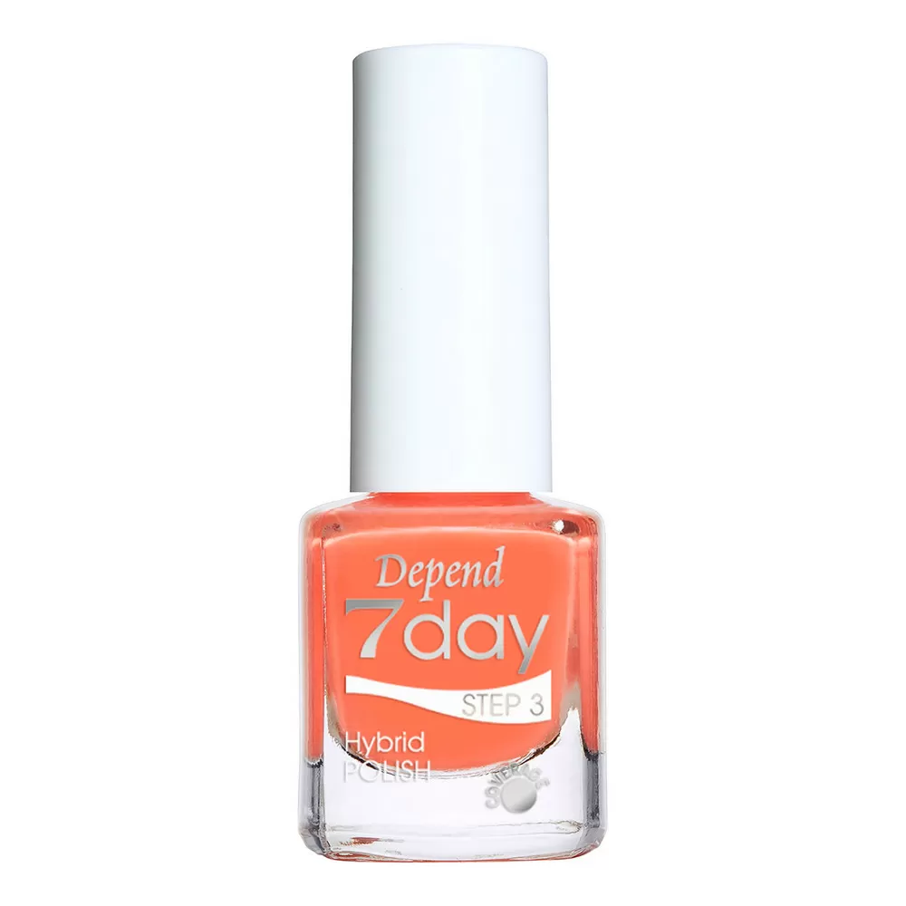 Depend 7day Hybrid Polish Orange 7322 - 5 ml.