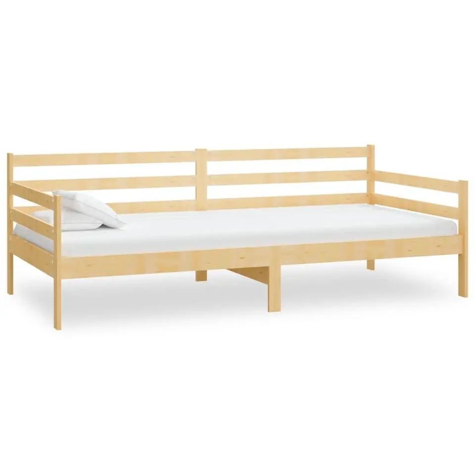 vidaXL - Bedbank - Naturel - Massief grenenhout - 90x200 cm