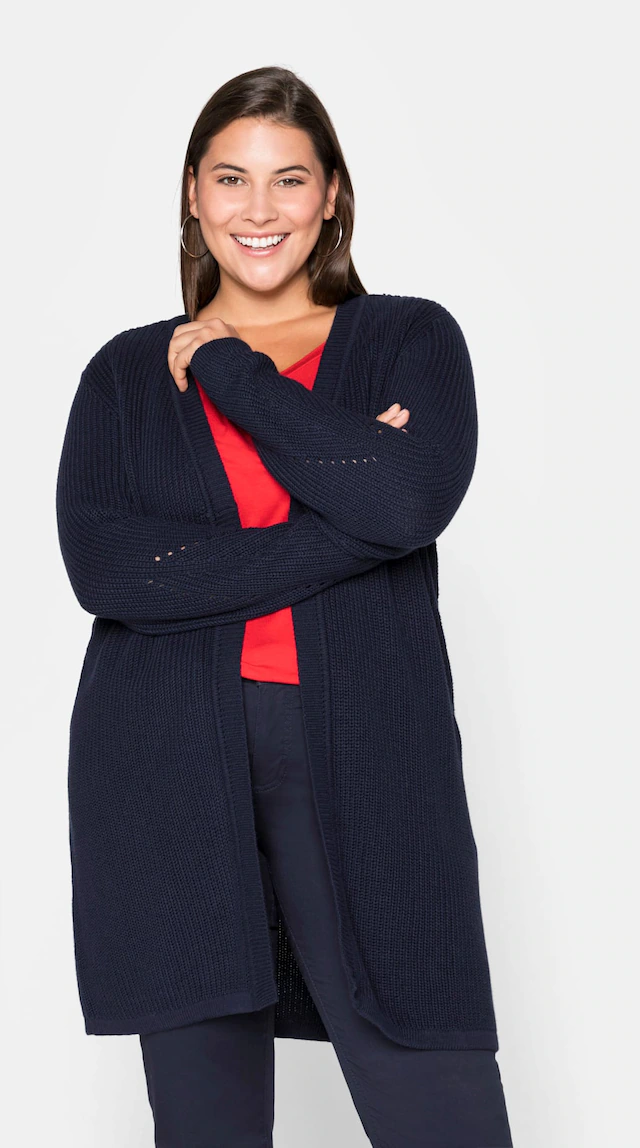 Sheego Longstrickjacke