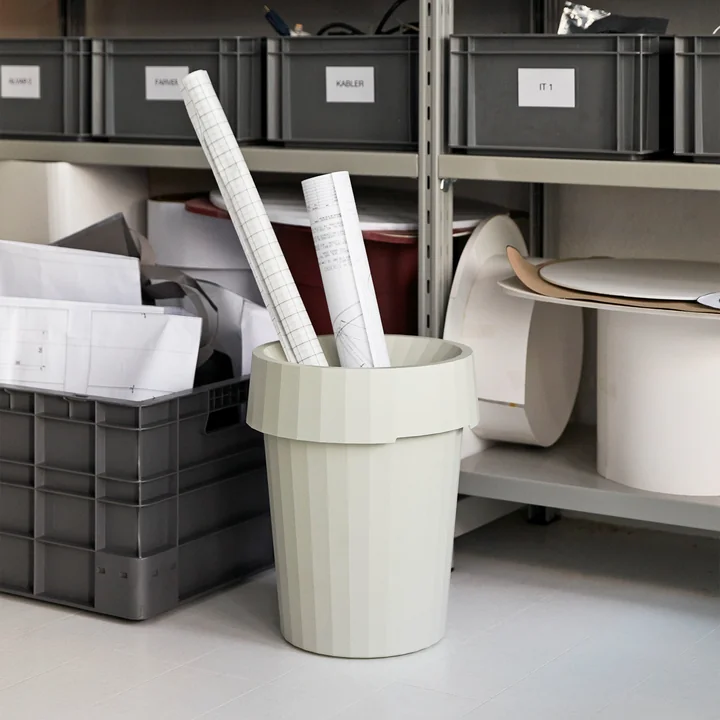 HAY - Shade Bin, Ø 30 x H 36,5 cm, 14 l / grau