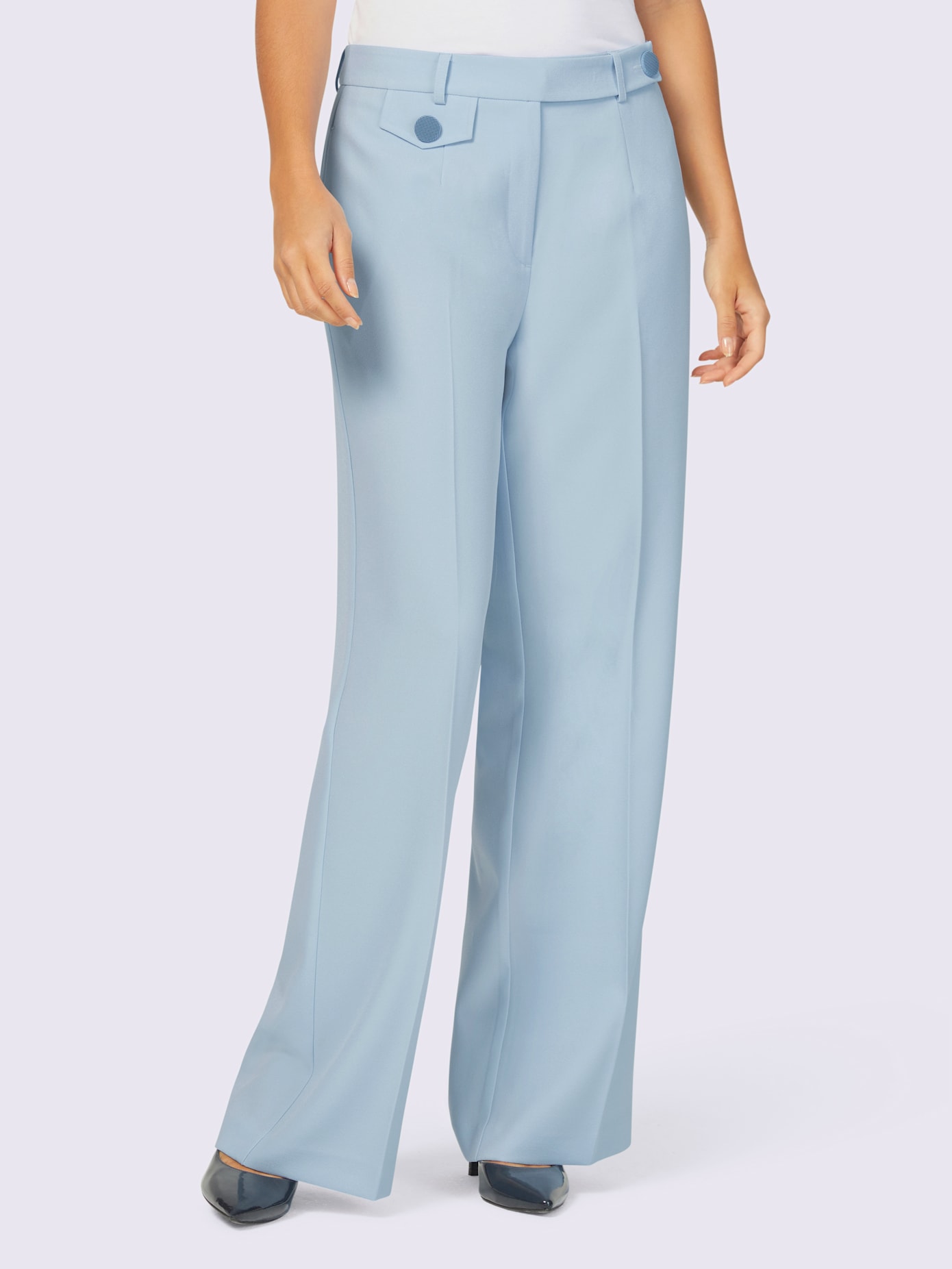 Pantalon jambes larges mode