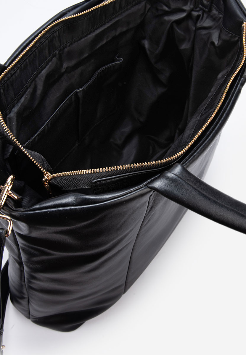 Sac bandoulière femme noire Ericia