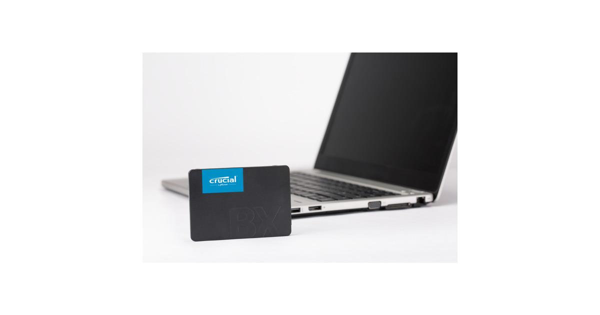 CrucialBX500, 500 GB SSD  (Zwart, CT500BX500SSD1, SATA/600)
