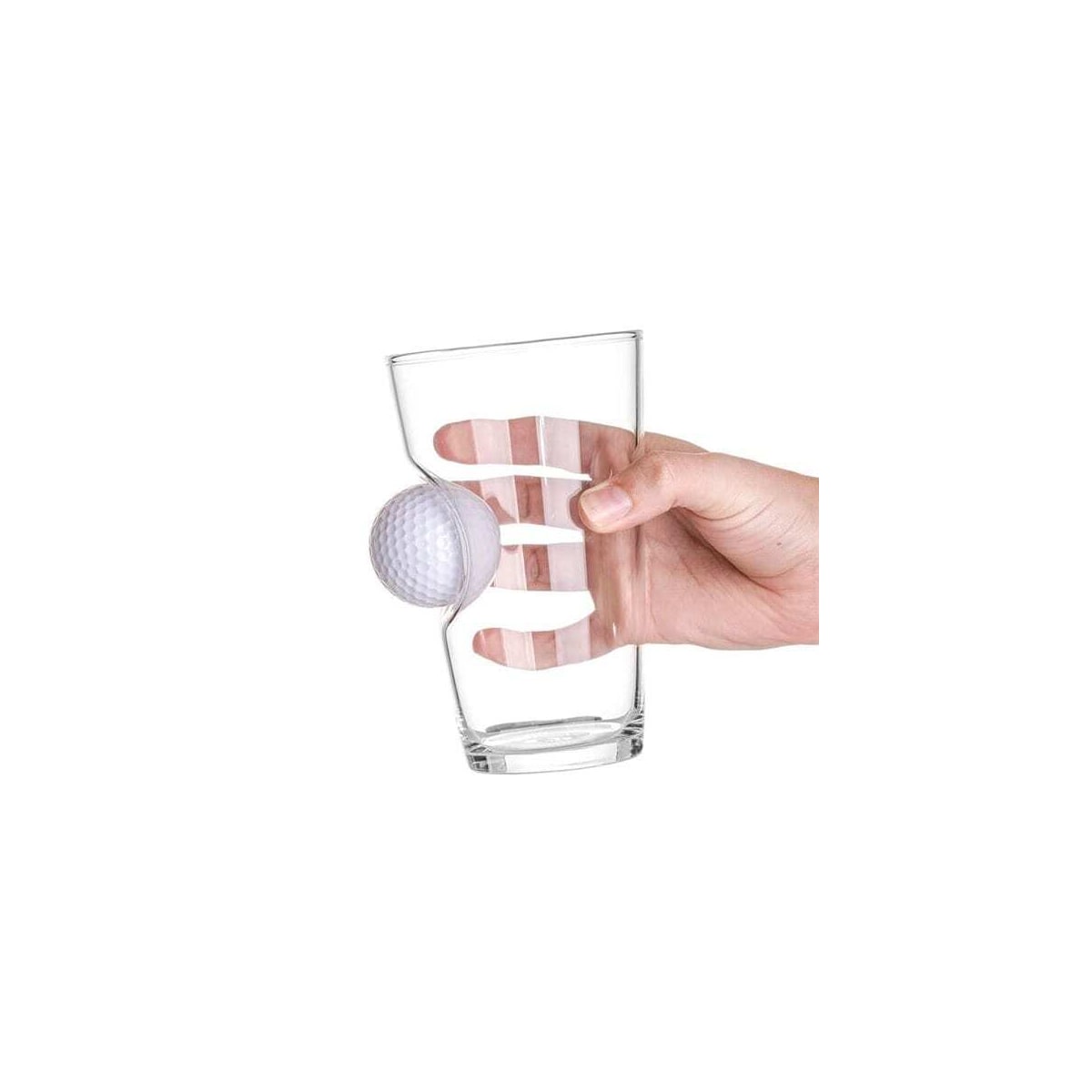 Drikkeglass med golfball