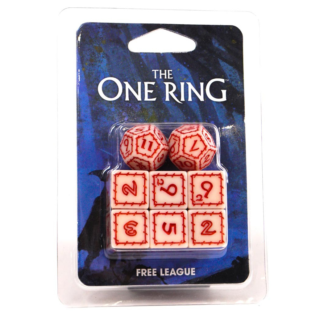 The One Ring - White Dice Set