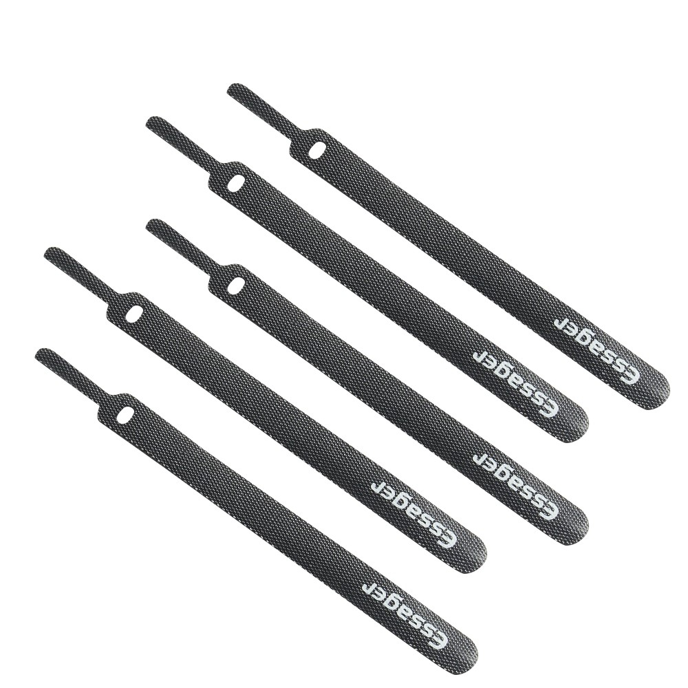 (30er Set) 15cm Wiederverwendbare Stoff Kabelbinder Kabel Organizer Kabel Clip Kabelhalter - Schwarz