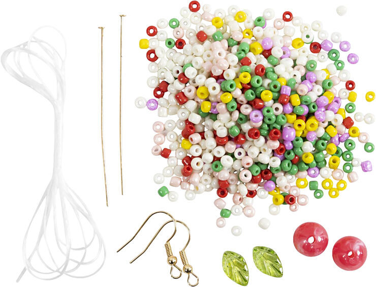 Creativ Company Mini DIY Kit Smykker, Elastikarmbånd og ørering