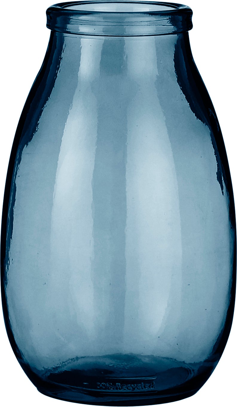 Mica Decorations vaas Pilar blauw D 18 H 28 cm