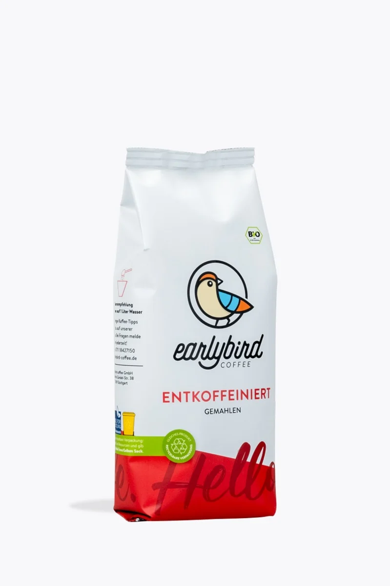 earlybird coffee Entkoffeiniert Bio 250g gemahlen