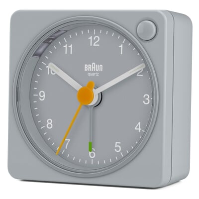 Wecker Braun, analog, Grau/Grau