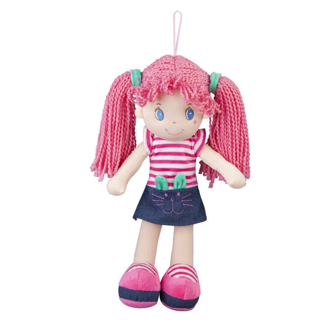 Besttoy - Weichpuppe - Mädchen mit Jeansrock - ca. 35 cm