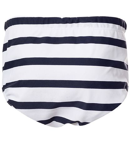 Petit Crabe BleBådebukser - Leo - UV50+ - Hvid/Navystribet