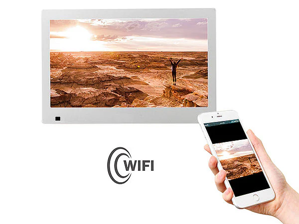 XORO CPF 10B1 Digitaler Bilderrahmen mit WLAN Empfang, 25,65 cm (10.1 Zoll)