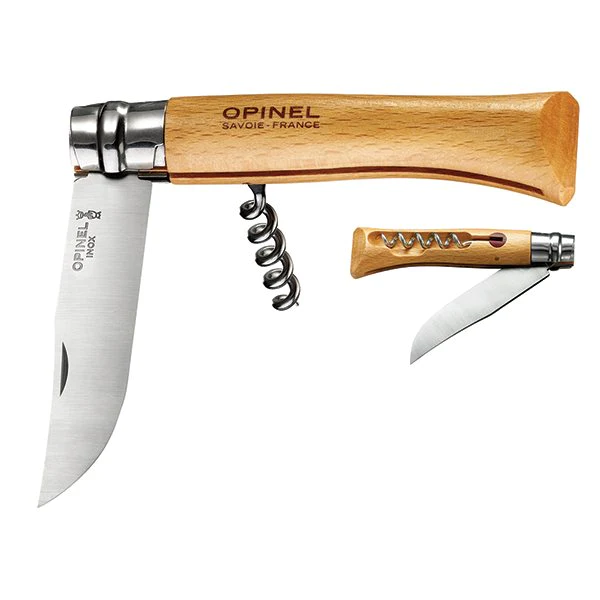 Couteau tire-bouchon pliant N°10 lame inox 10 cm Opinel