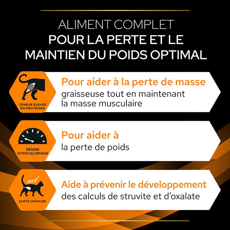PURINA PRO PLAN Veterinary Diets Feline OM ST/OX Obesity Management, poulet