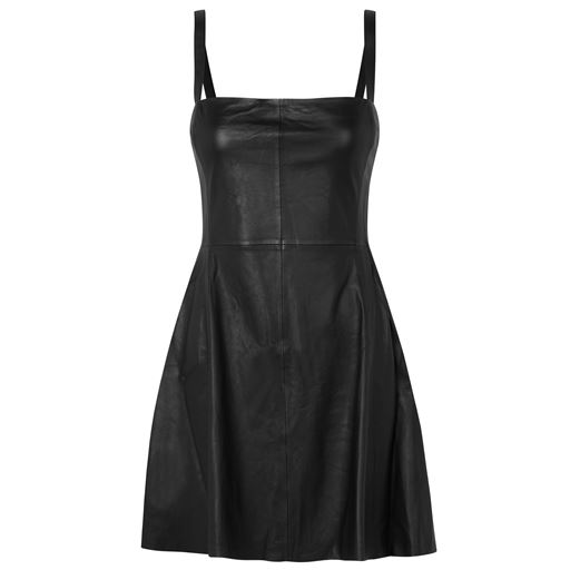 Rosemunde Leather Kjole, Black, 34