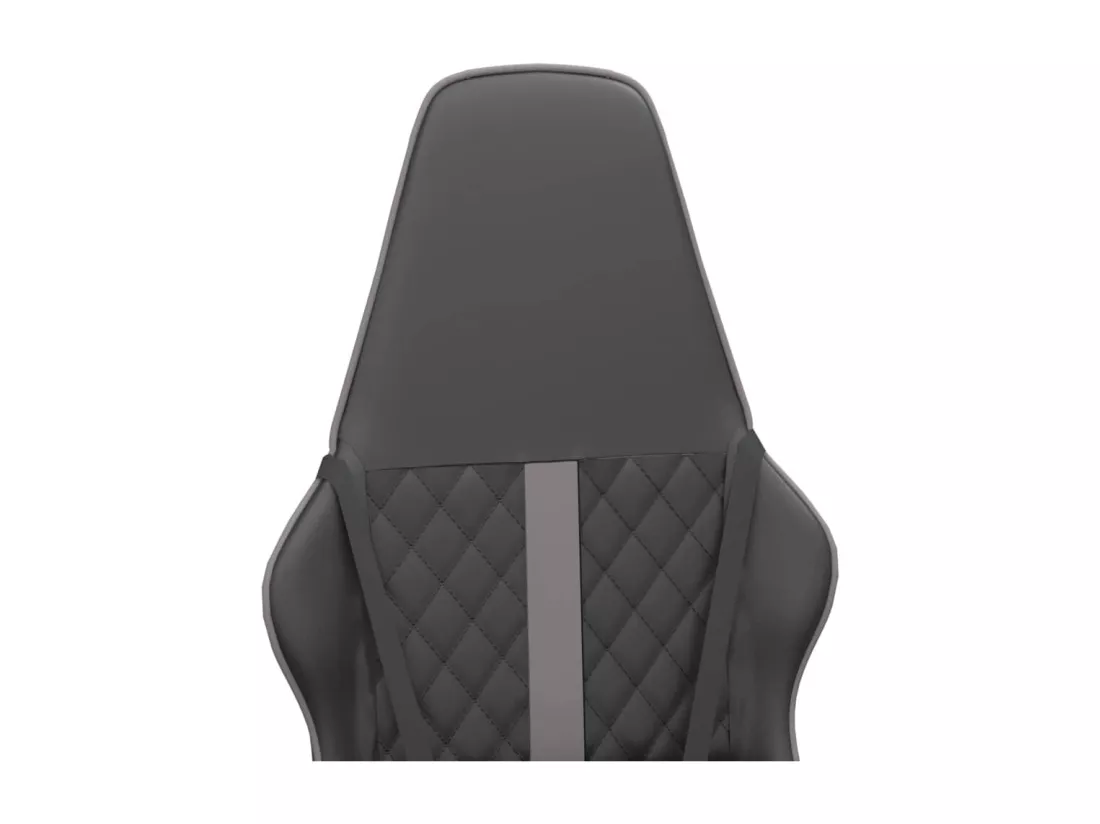 Chaise de jeu Noir et gris Similicuir