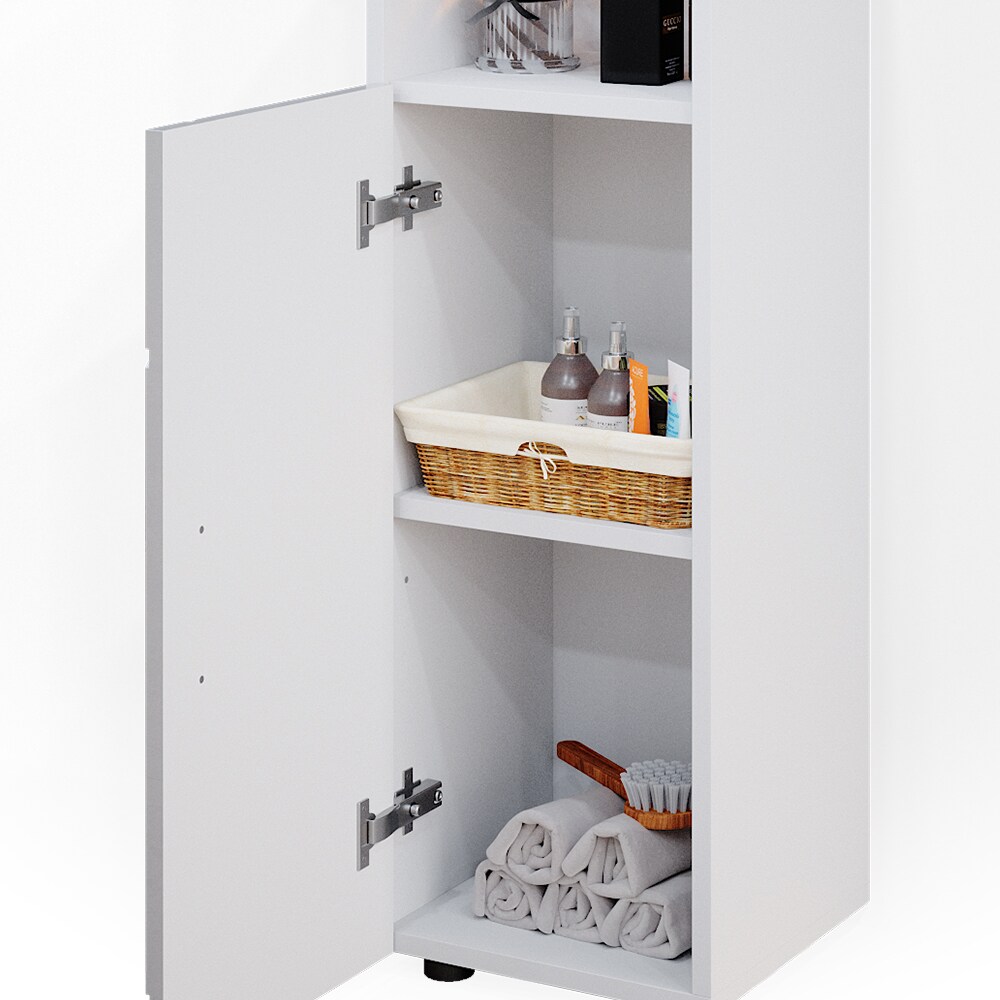 Vicco Midischrank Badschrank Badezimmerschrank Irma 3 Fächer 1 Tür Weiß /HGL