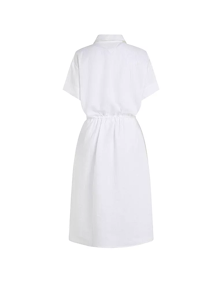 TOMMY HILFIGER Hemdblusenkleid weiss