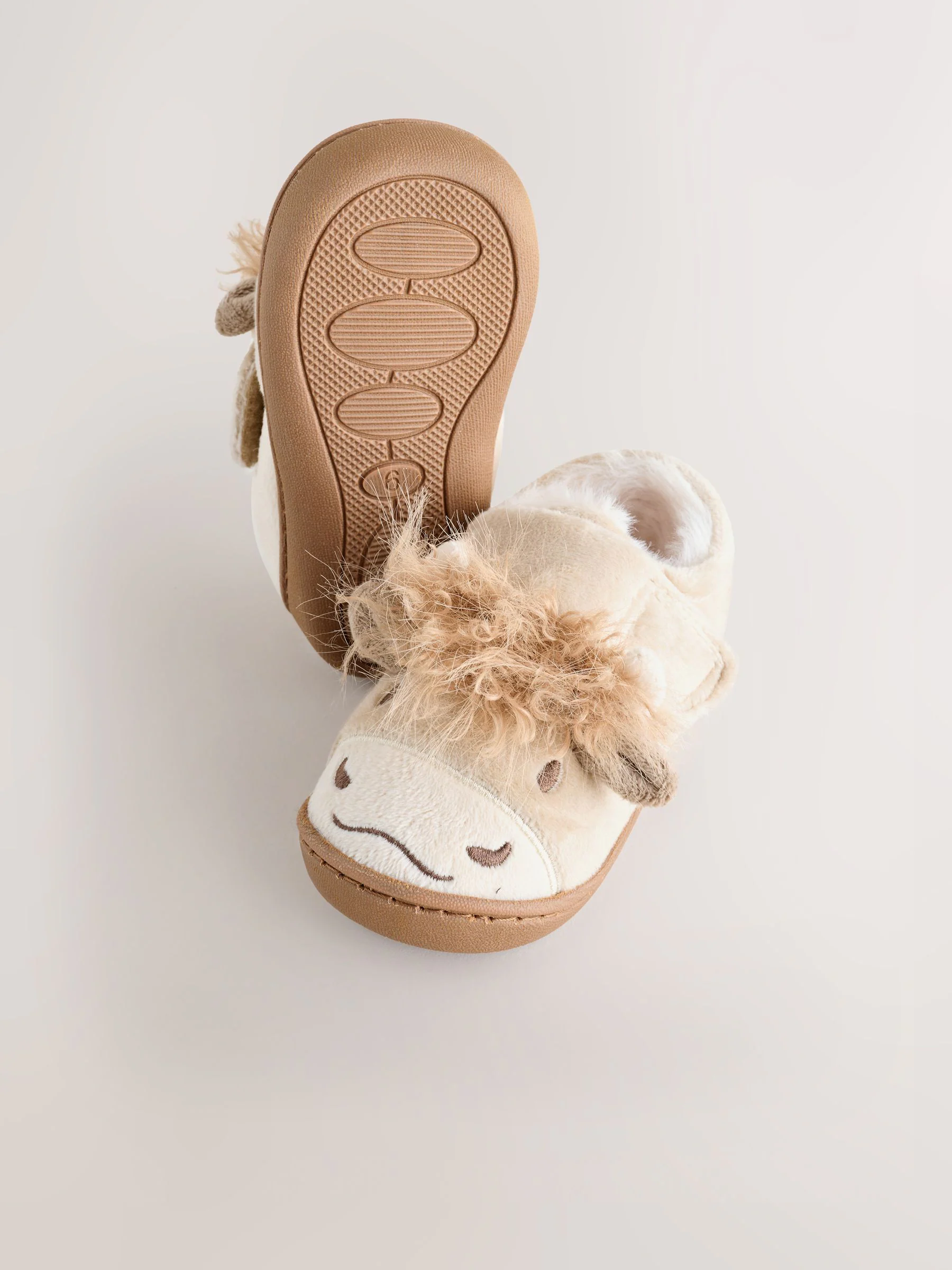 Neutraal - Hamish the Highland Cow Cupsole Slippers