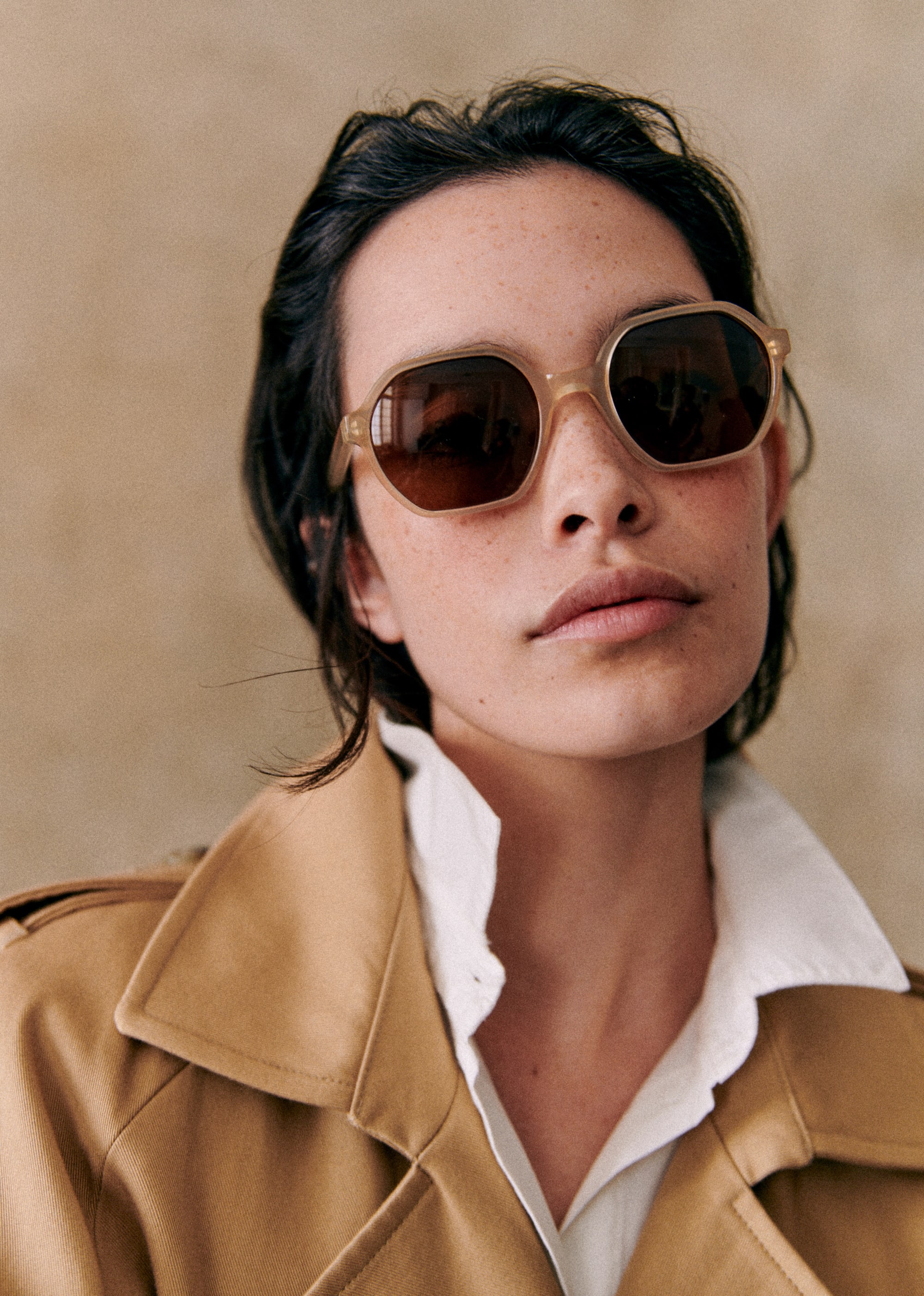 Lunettes de soleil Rita - Milky beige - LES COMPOSANTES/DÉCOUVRIR 5906667