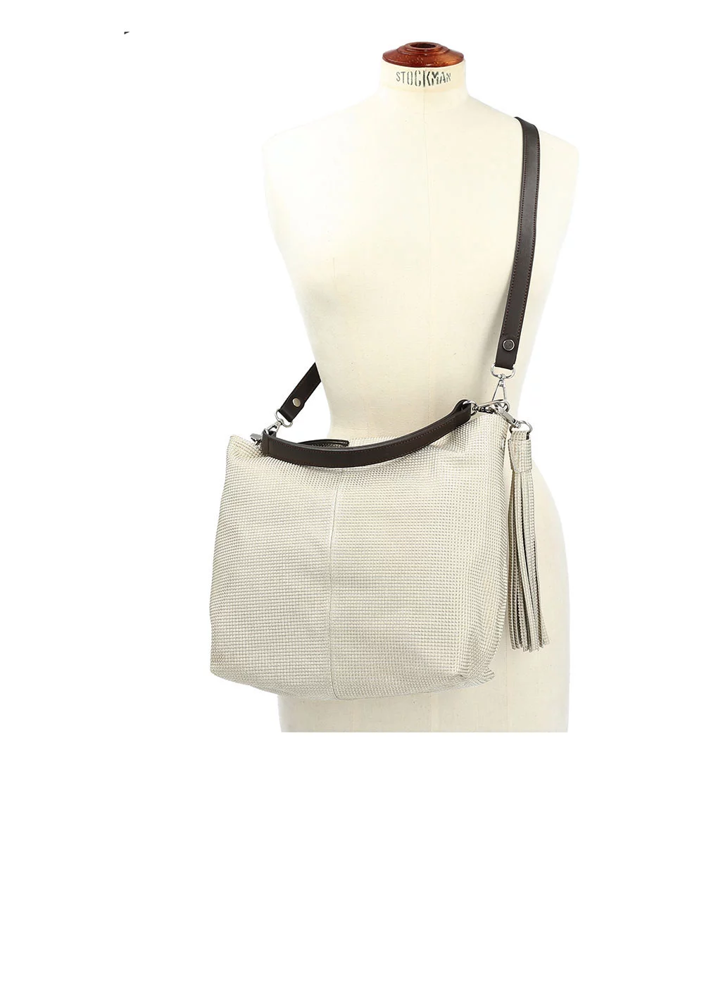 BESACE TASSEL SISKIYOU VELOURS METALLISE