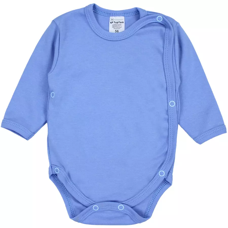 TupTam Baby Langarm Wickelbody im 5er Set grünblau