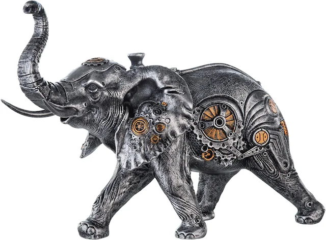 Casablanca by Gilde Tierfigur »Skulptur Steampunk Elephant« mit kupferfarbenen Elementen