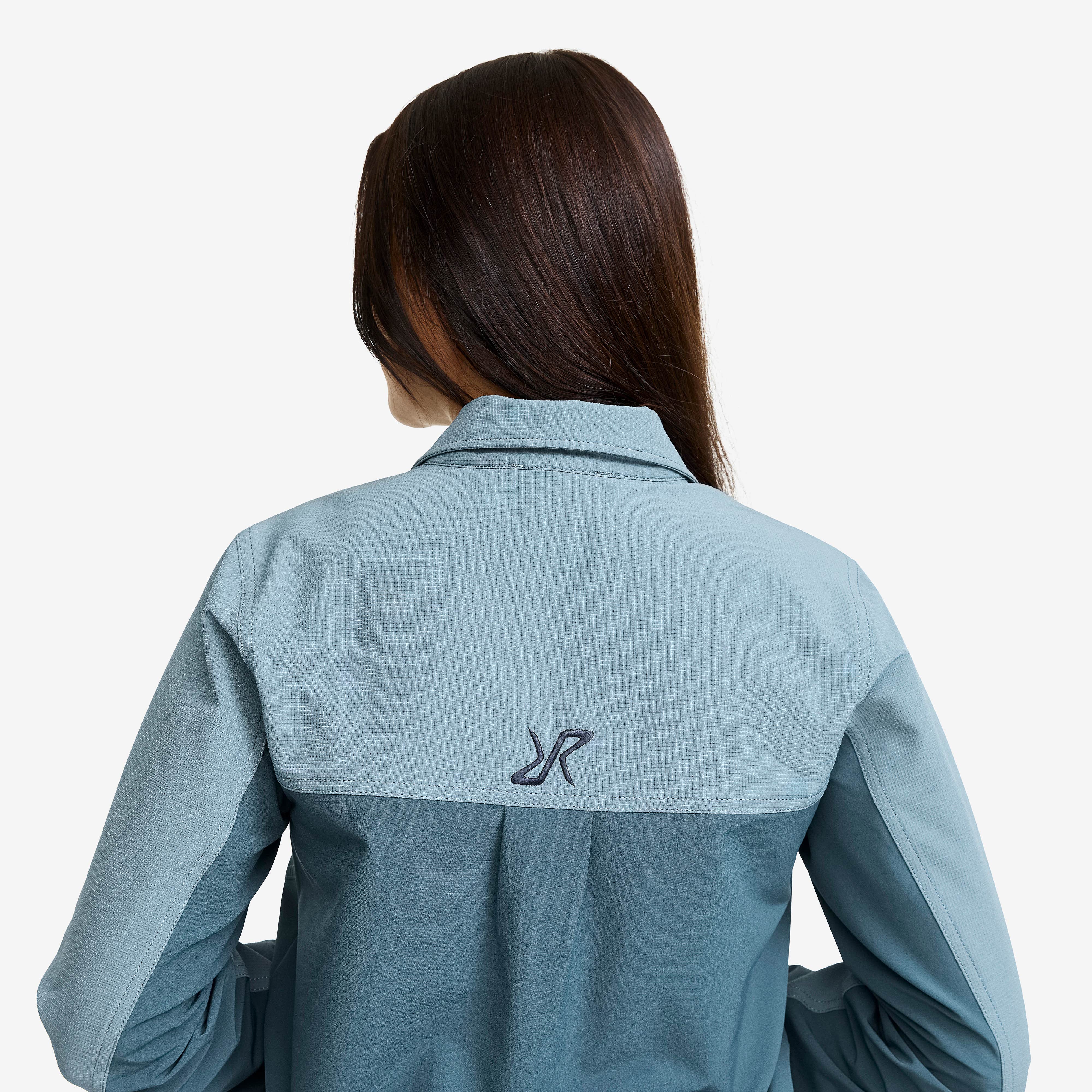 Ridge Half-zip Stretch Shirt Dame Orion Blue/Blue Mirage